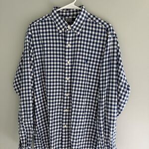 Polo by Ralph Lauren Blue Checkered Men's Shirt Large Lowell Sport